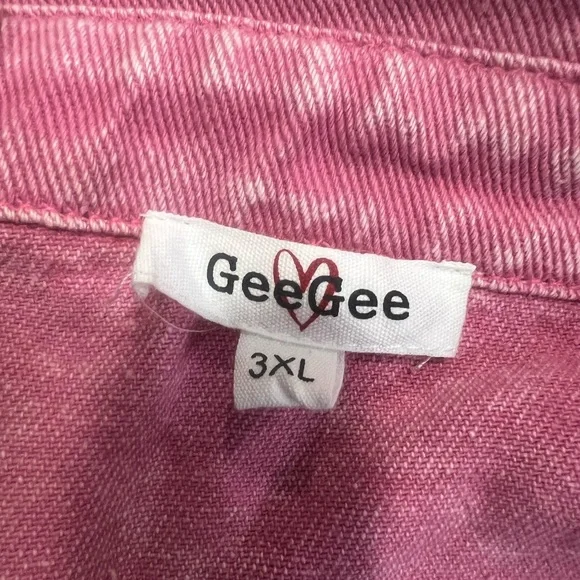 Pink Denim Jumpsuit - Picture 10 of 11